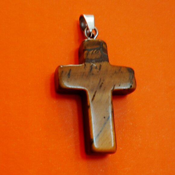 ❤️ Gemstone Cross Pendant Necklace - Picture 4 of 4
